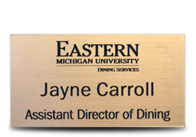 EMU DINING SERVICES NAMETAG