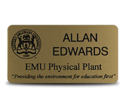 EMU PHYSICAL PLANT NAME TAG