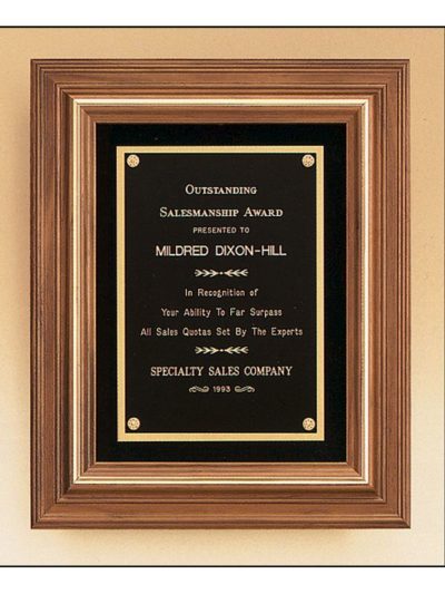 American Walnut Frame Plaque - P1983 - MADE IN USA