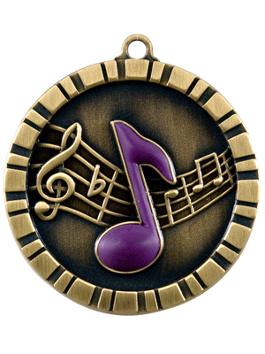 Music 3-D Medal - IM230