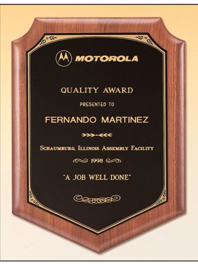 American Walnut Plaque - P1646 - MADE IN USA