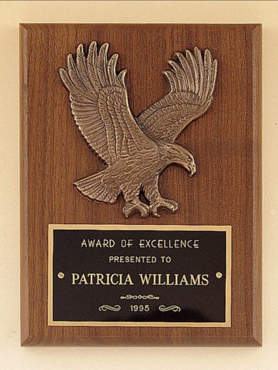 American Walnut with Sculptured Relief Eagle - P1784 - MADE IN USA