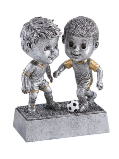 Double Bobblehead Soccer Male Resin - BH731