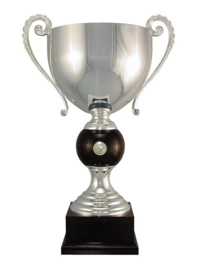 Silver Plated Italian Cup on Wood Base - 102 Series