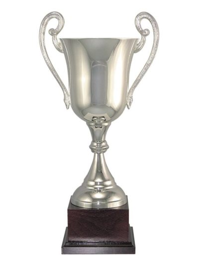 Silver Plated Italian Cup on Wood Base - 105 Series