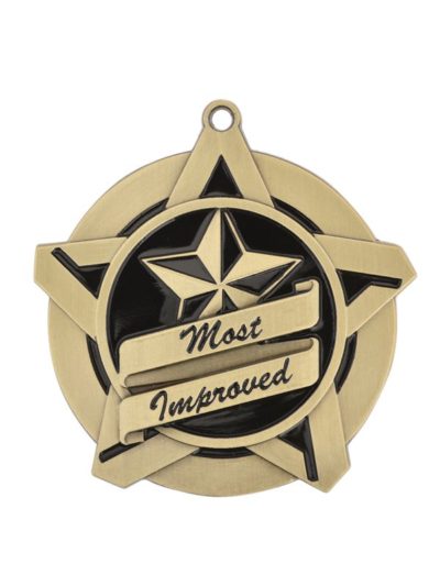 Most Improved Super Star Medal - 43021-G