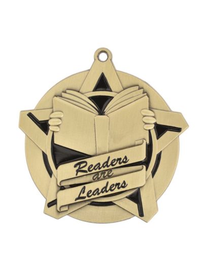 Readers are Leaders Super Star Medal - 43027-G