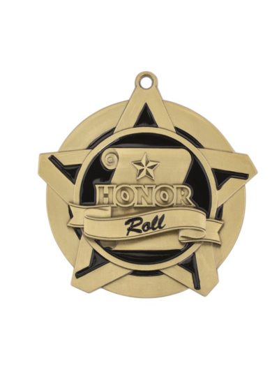 Honor Roll Super Star Medal - 43028-G