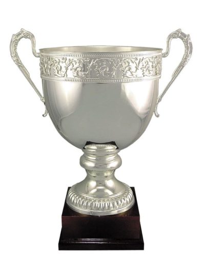 Silver Plated Italian Cup on Wood Base - 683 Series