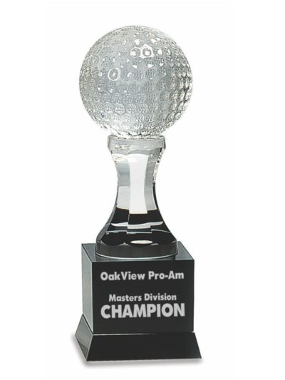 Crystal Premier Golf Trophy - CRY008G
