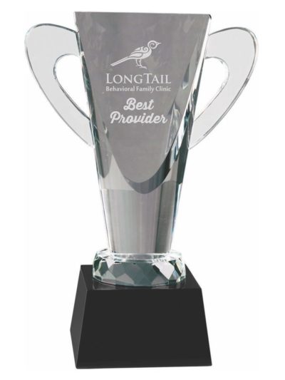 Crystal Premier Cup Style Trophy - CRY071