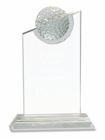 Crystal Premier Golf Trophy - CRY180