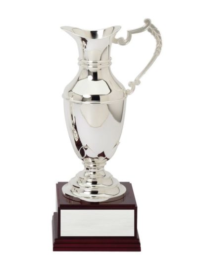 Silver Plated Claret Jug on Wood Base - GC190 Series
