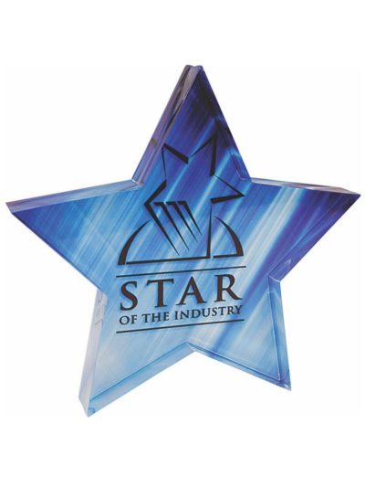 Sublimation Impress Star Acrylic Paperweight - SUBSTA5