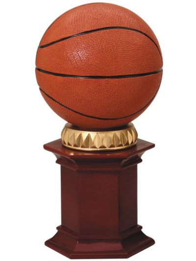 Basketball Pedestal Resin Sculpture - RF455