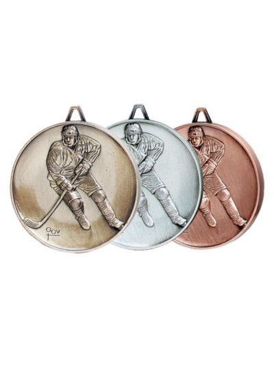 Hockey Die Cast High Relief Medal - 920322
