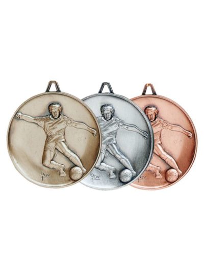 Soccer Male Die Cast High Relief Medal - 920602