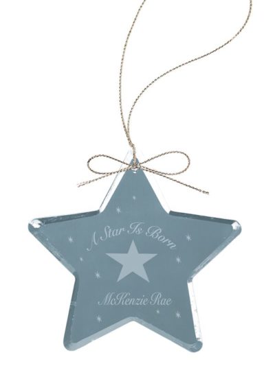 Crystal Star Christmas Ornament - CRY1404