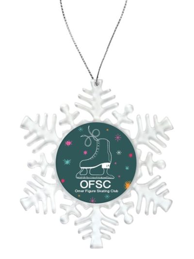 Clear Snowflake Christmas Ornament - HH101