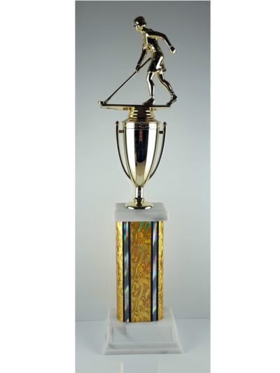 Old School Vapor Column Trophy - F52Basket