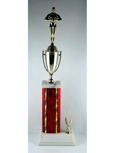 Old School Vapor Column Trophy - W52Cheer