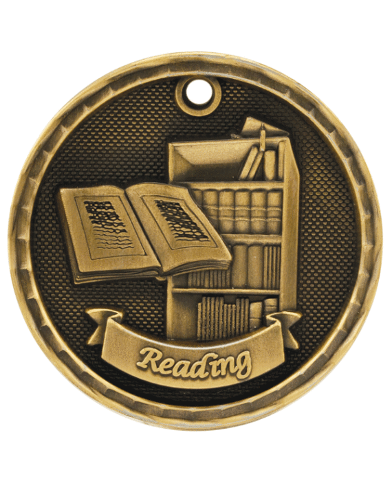 3D Reading Medal-3D309