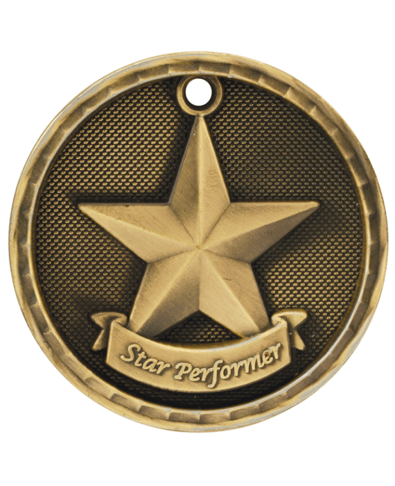 3D Star Performer Medal-3D311