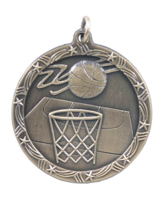 Shooting Star Basketball Medal - ST12