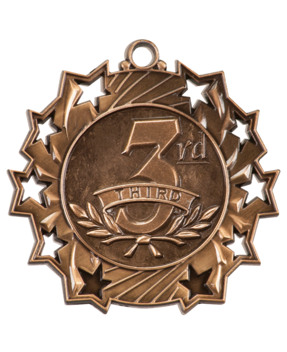 Ten Star 3rd Place Medal-TS422B