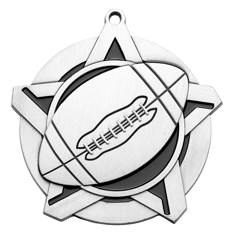 Football Super Star Medal - 43140 - Image 2