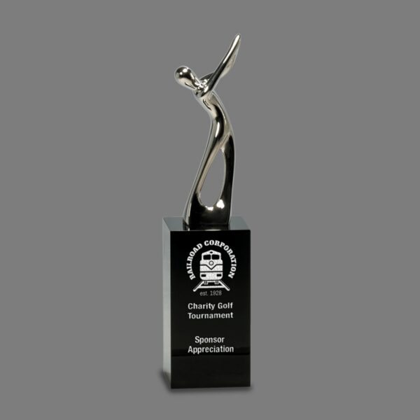 golf award Golf Crystal Pedestal Award – CRY145 Crystal Crystal product image