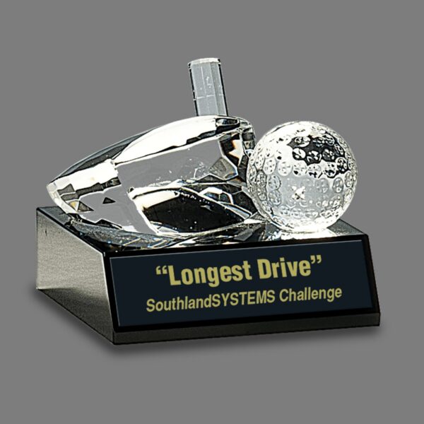 golf award Golf Crystal Longest Drive Award – CRY305 Crystal Crystal product image