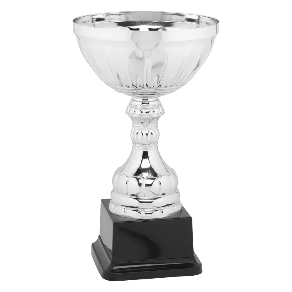 Casilina Silver Metal Cup on Black Base - CC7S