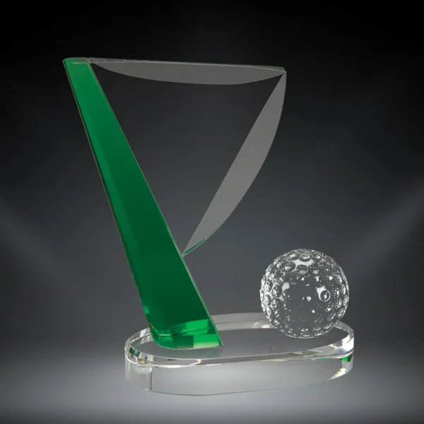 golf award Golf Crystal Flag Award – GI00555 Crystal Crystal product image