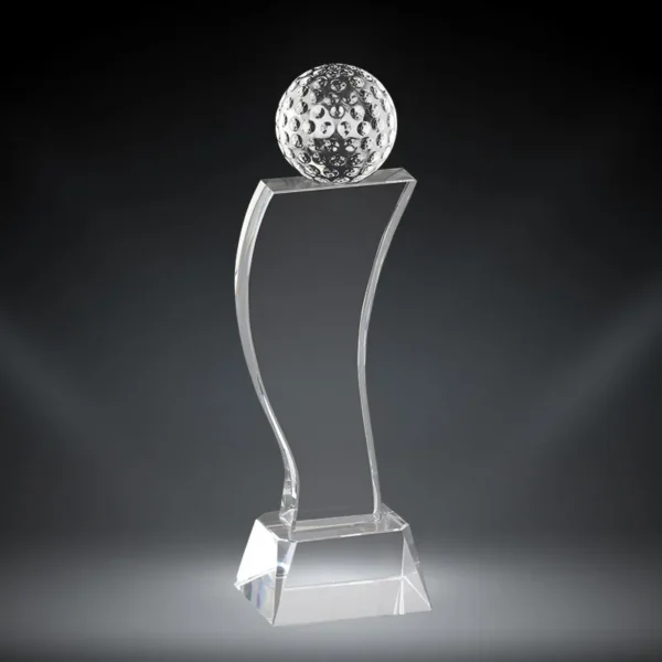 golf award Golf Crystal Wave Tower Award – 96210 Crystal Crystal product image