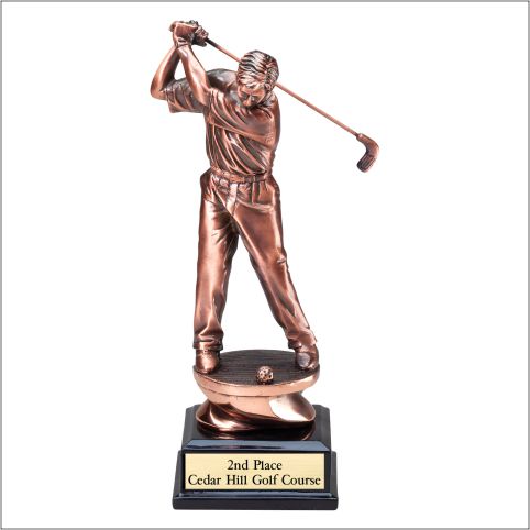 golf award Copper Golf Collection Resin Sculpture – G1501 product image
