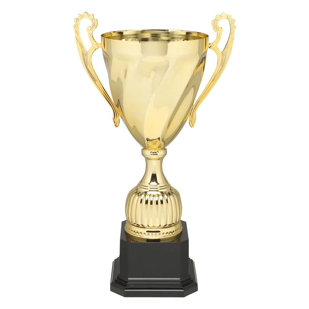 Lucca Gold Metal Cup on Black Base - LC15G