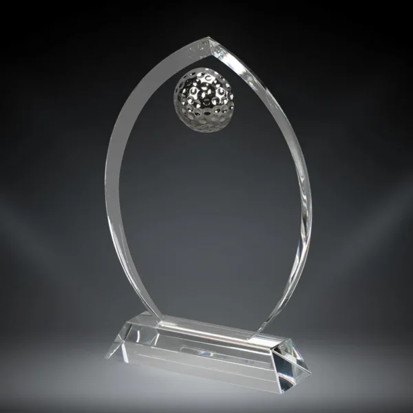 golf award Golf Crystal Oval Award – 96409 Crystal Crystal product image