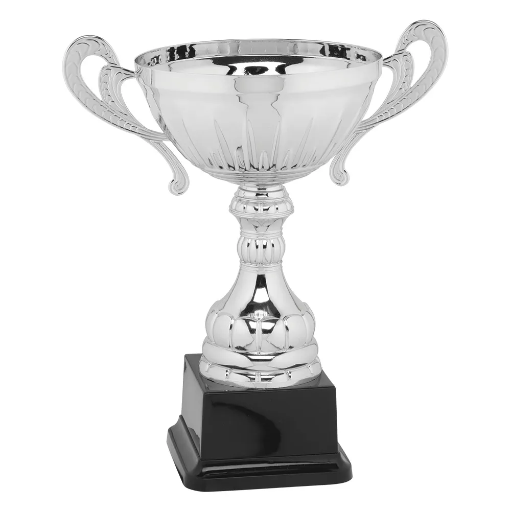 Sassello Silver Metal Cup on Black Base - SC9S